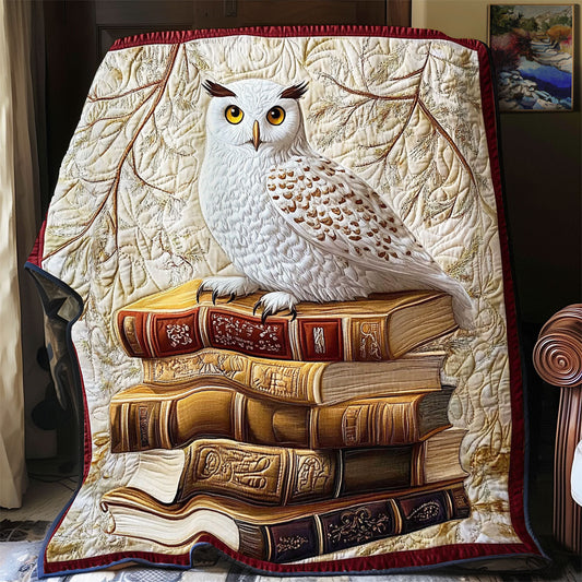 Owl In Stack Book WY1001195CL Quilt