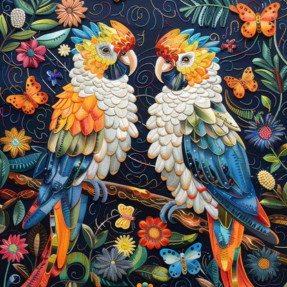 Parrot Couple WJ0509018CL Quilt