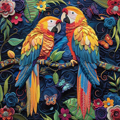 Parrot Couple WJ0609020CL Quilt