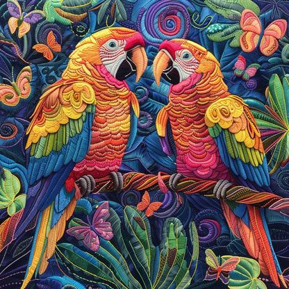 Parrot Couple WJ0609021CL Quilt