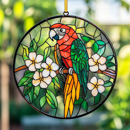 Parrot Flower WX1002107CL Suncatcher