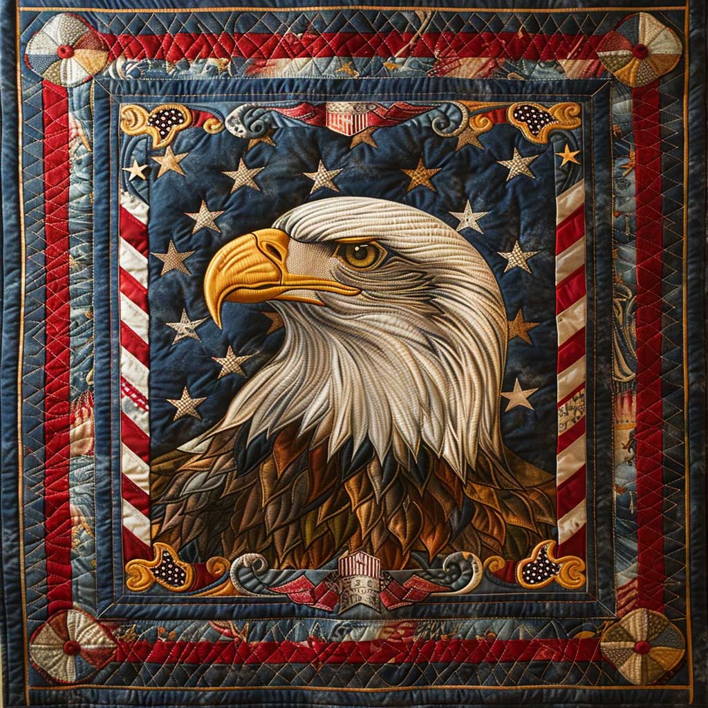 Patriotic Eagle WJ0509019CL Quilt