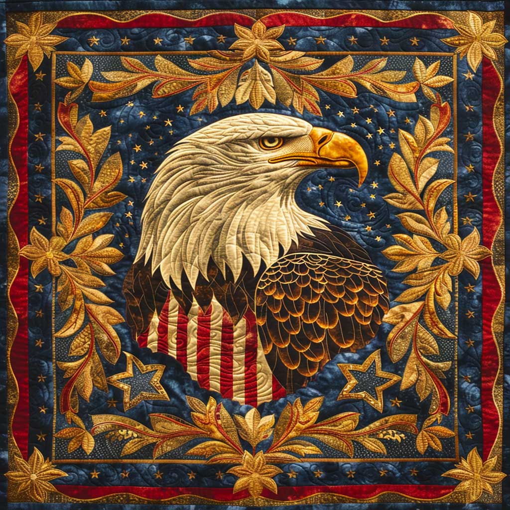 Patriotic Eagle WJ2708021CL Quilt