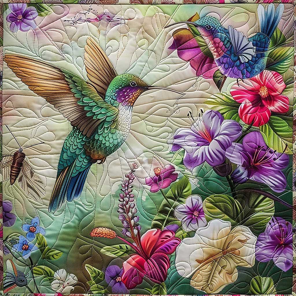 Peace Hummingbirds WM1008058CL Quilt