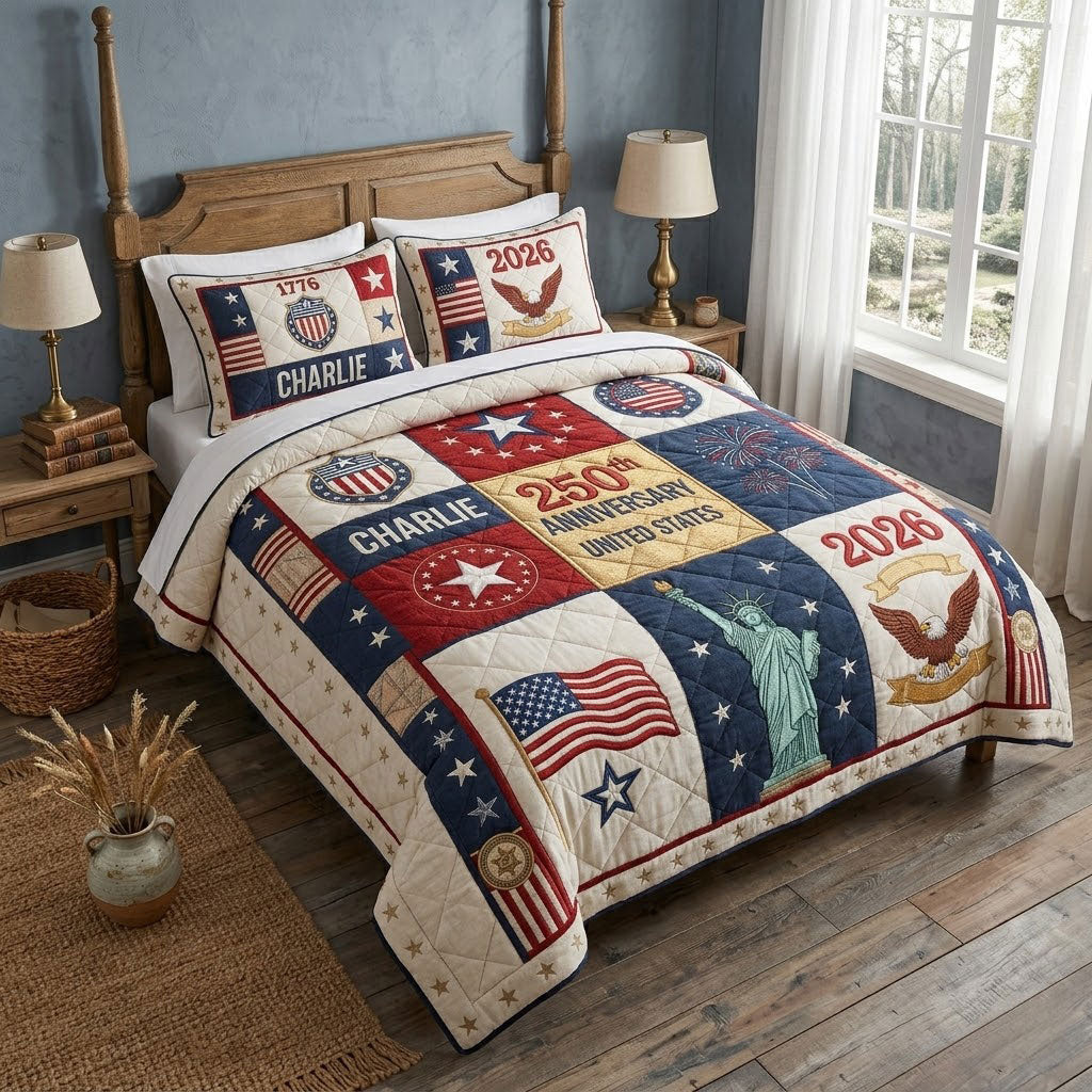 USA 250th Anniversary Heritage WN0404009CL Duvet Cover Set