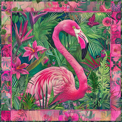 Pink Flamingo WM0808023CL Quilt