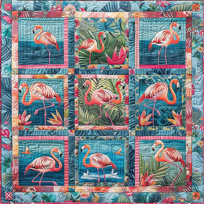 Pink Flamingo WM1008092CL Quilt