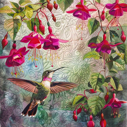 Pink Hummingbirds WM1008001CL Quilt