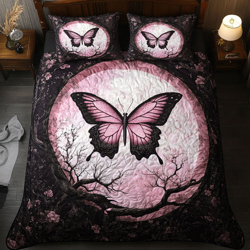 Pink Of Butterfly YR2701048CL Duvet Cover Set