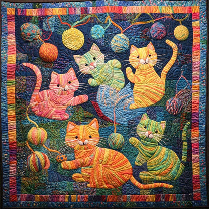 Playful Cats WJ2608022CL Quilt