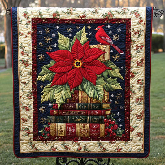 Poinsettia Cardinal WP2311047CL Quilt