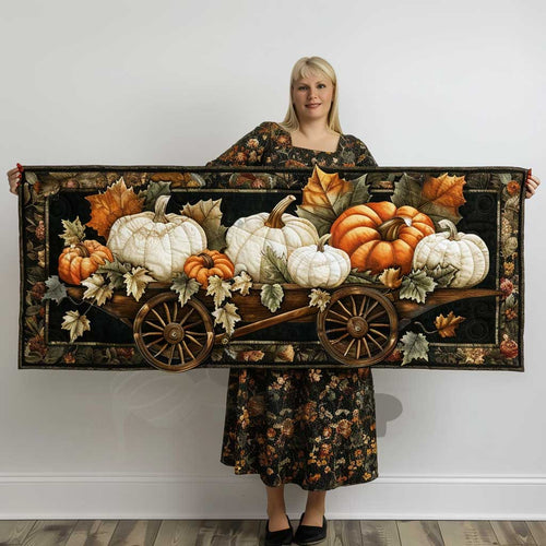 Pumpkin Festival WP0509035CL Quilted Table Runner