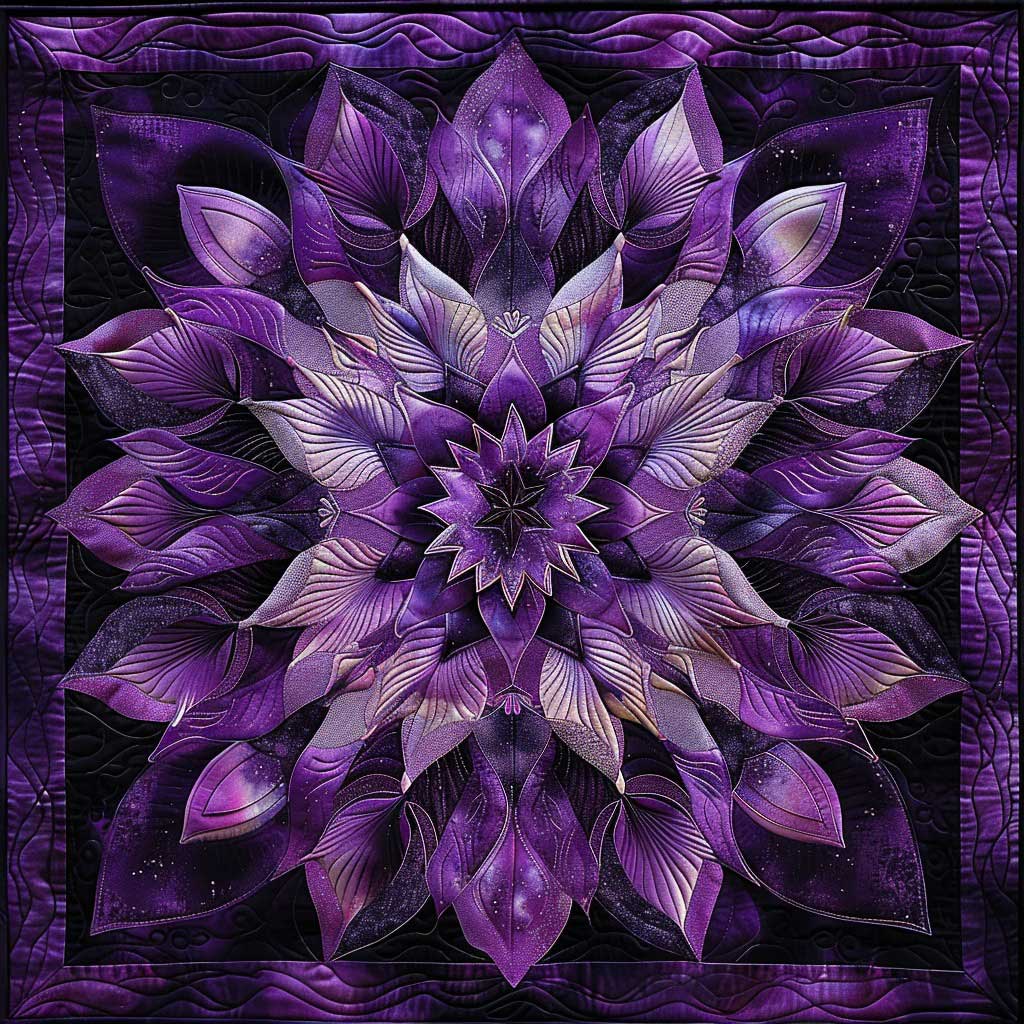 Purple Bloom WM0509017CL Quilt