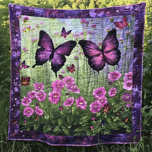 Purple Butterflies WJ1709019CL Quilt