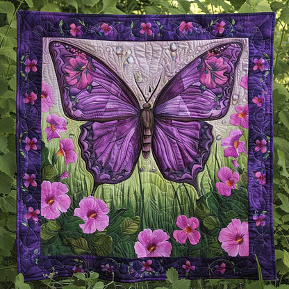 Purple Butterfly WJ1409021CL Quilt