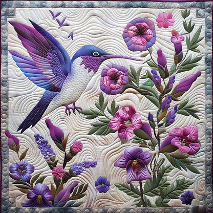 Purple Hummingbird WM0909013CL Quilt