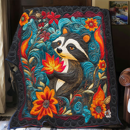 Raccoon In Night WY1001202CL Quilt