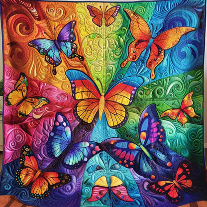 Rainbow Butterflies WJ2308021CL Quilt