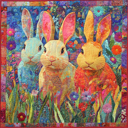 Rainbow Rabbit WM3008027CL Quilt