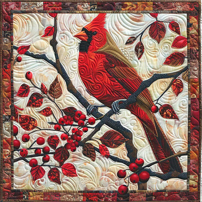 Red Cardinals WM3008014CL Quilt