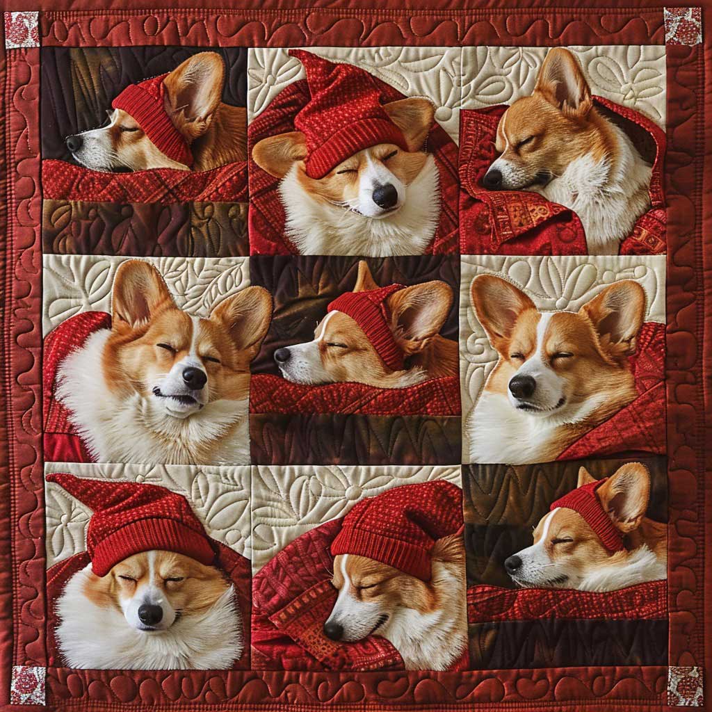 Red Corgi WM2808050CL Quilt