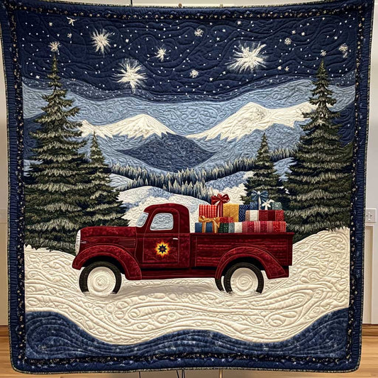 Red Truck Christmas Forest WP2311051CL Quilt