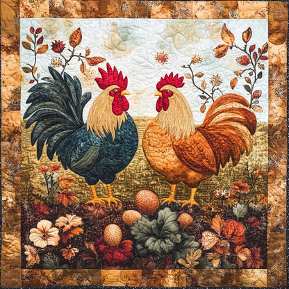 Roosters WM0308030CL Quilt