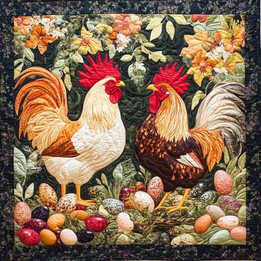 Roosters WM3008031CL Quilt