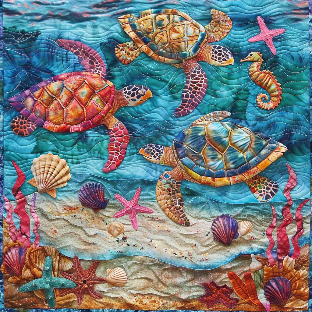 Royal Sea Turtle WM2308035CL Quilt