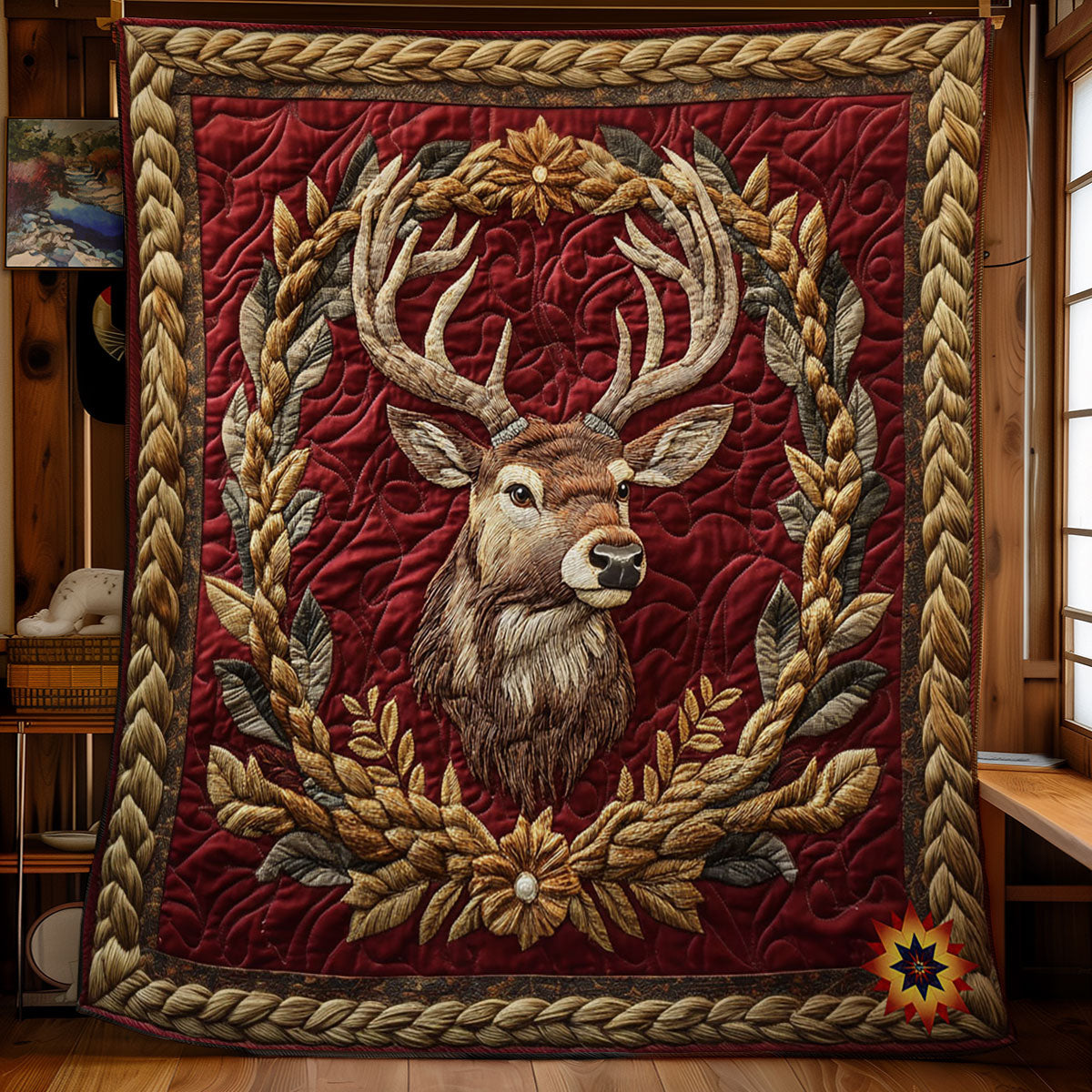 Royal Reindeer WY1212015CL Quilt