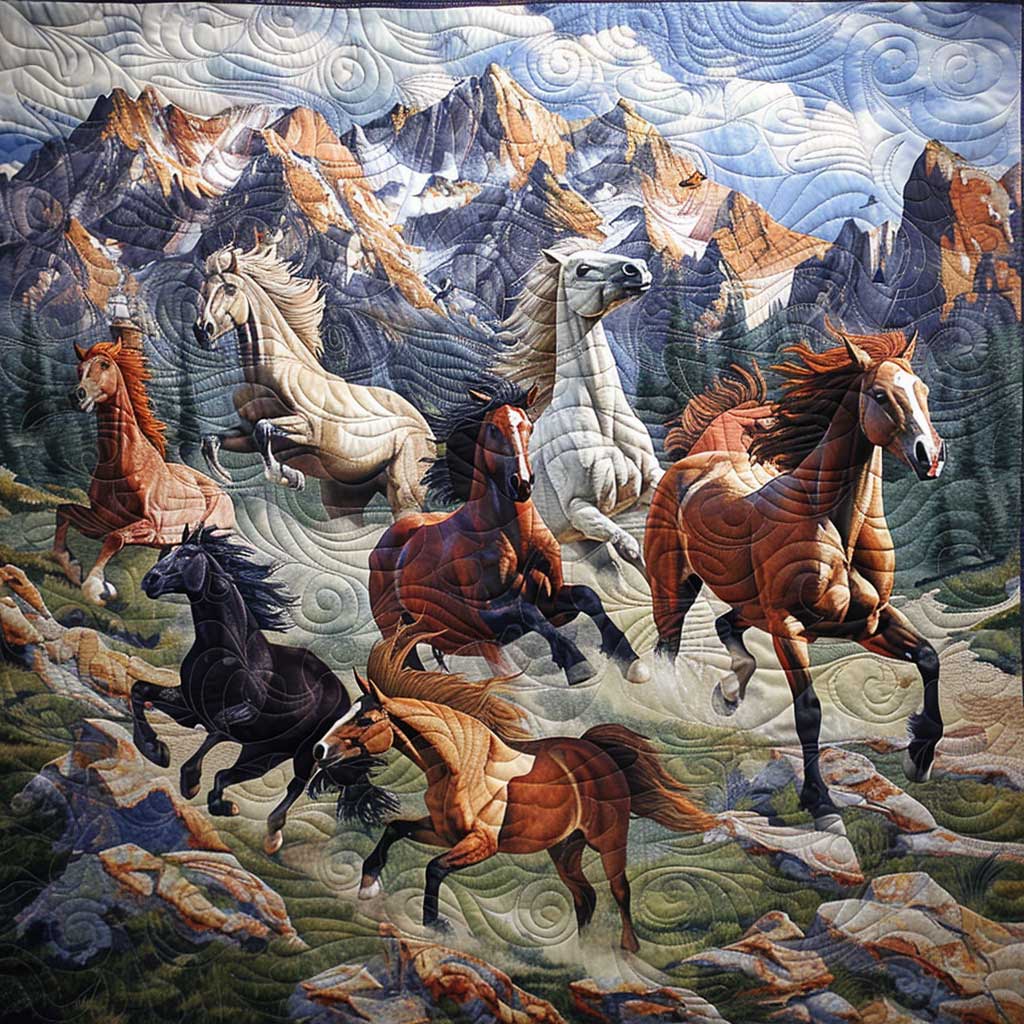 Running Horse WJ0908023CL Quilt