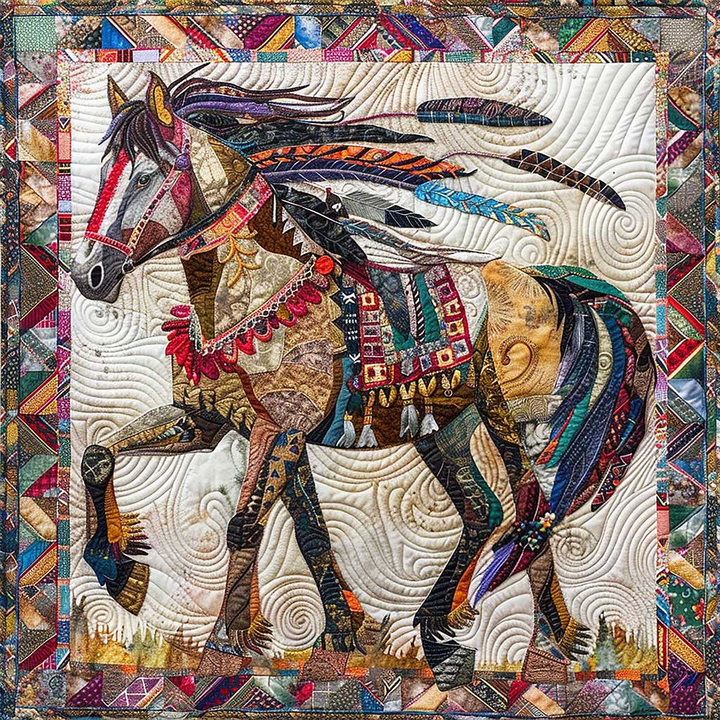 Running Horse WM10080027CL Quilt