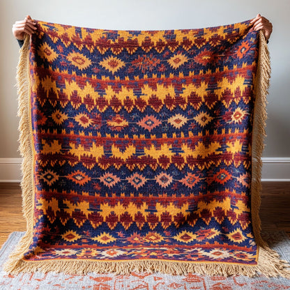 Rustic Zigzag CP2301007CL Woven Throw Blanket