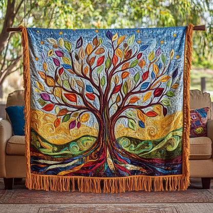 Sacred Life Tree CW1901013CL Woven Throw Blanket