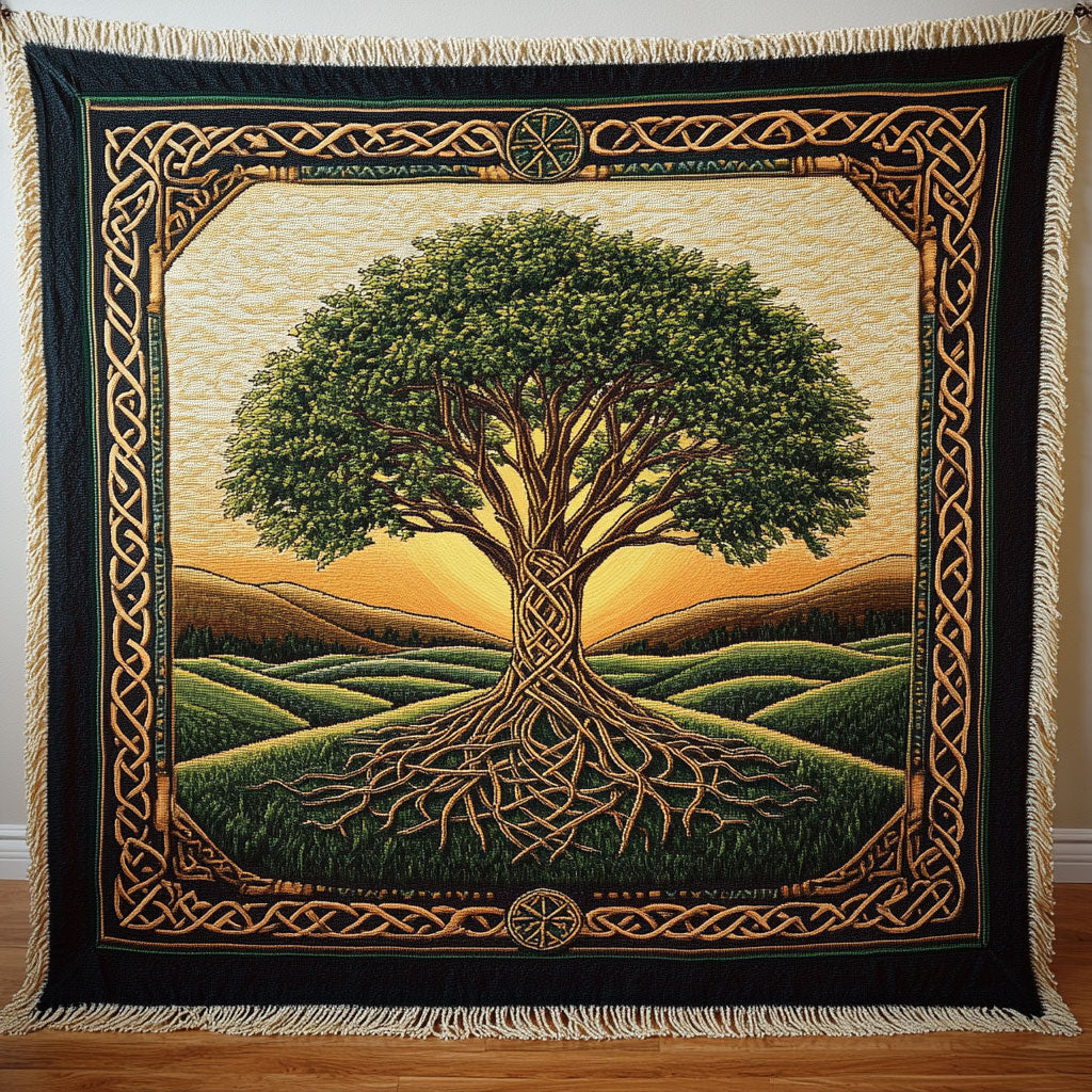 Sacred Tree CW2401006CL Woven Throw Blanket