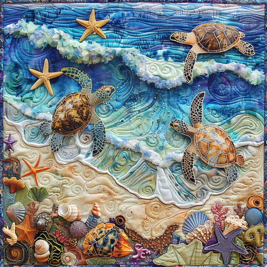 Sand Turtle Parade WM1908022CL Quilt