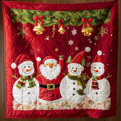 Santa Clause And Snowman WJ2308023CL Quilt