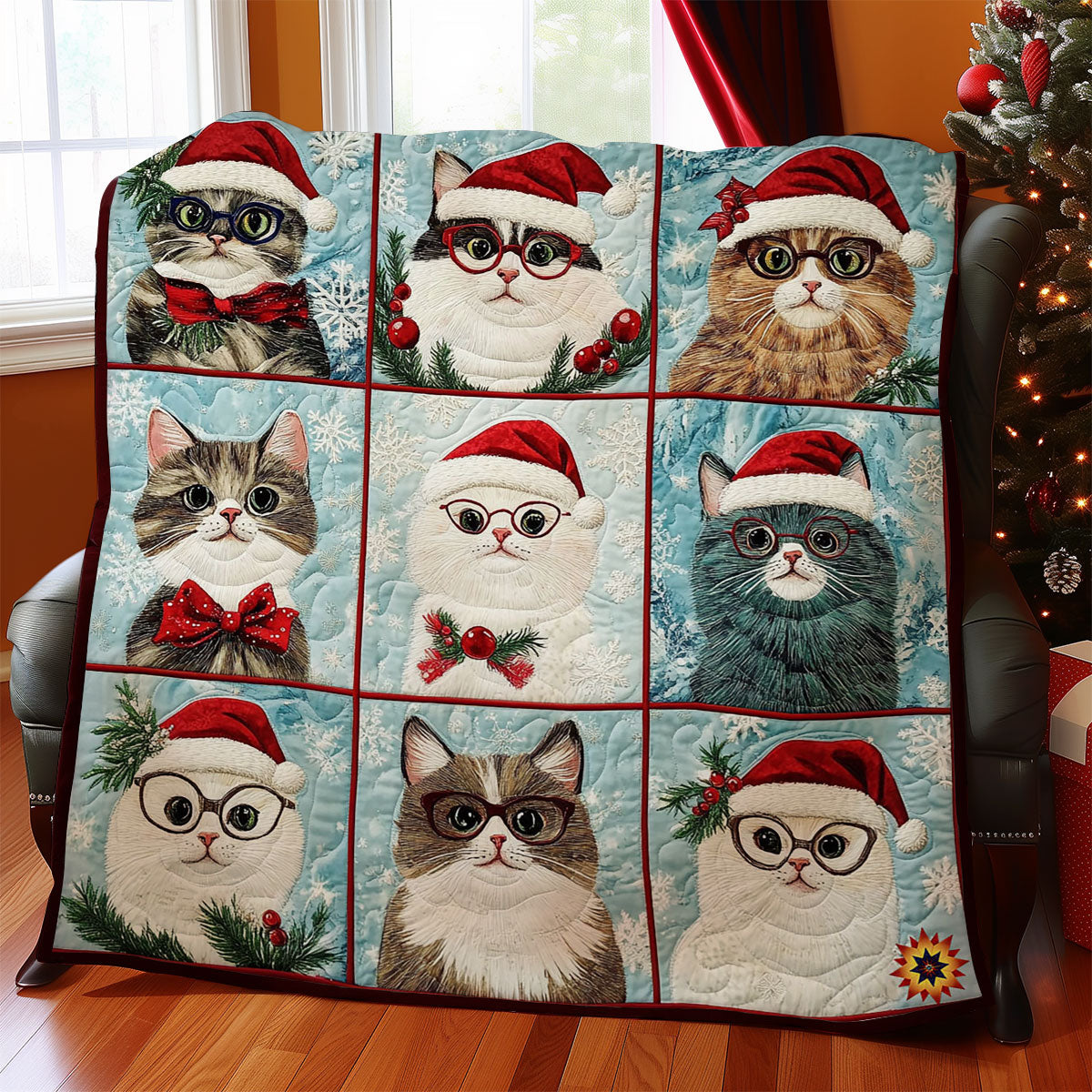 Santa Cat WY1212019CL Quilt