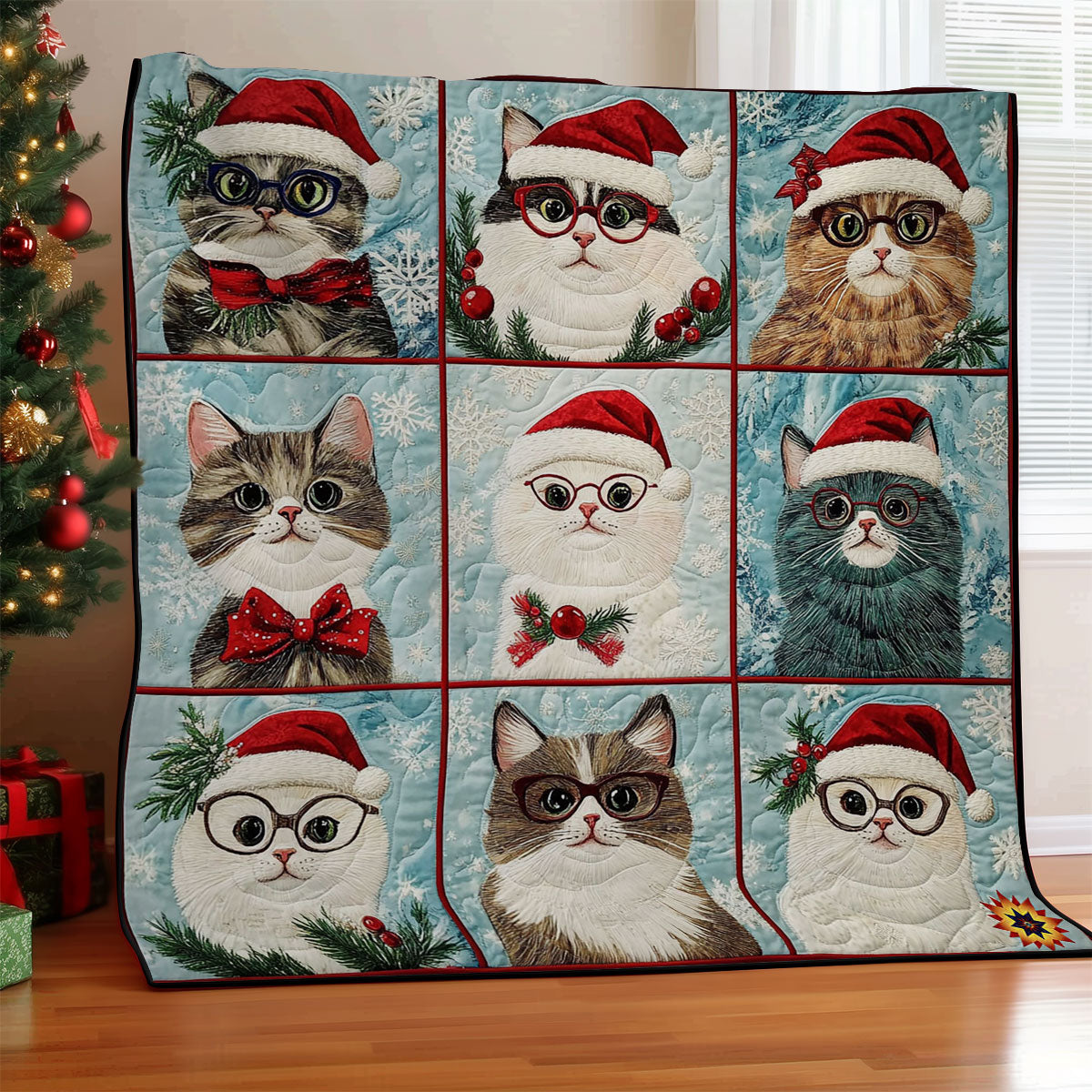 Santa Cat WY1212019CL Quilt