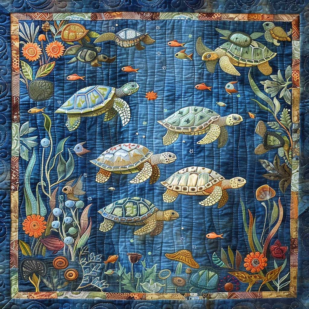 Sea Turtle WJ2708023CL Quilt
