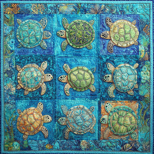 Sea Turtles Tour WM1308004CL Quilt