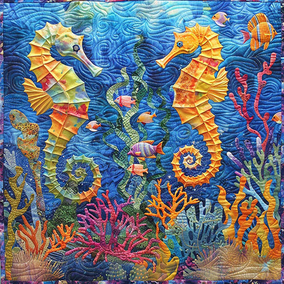 Seahorses WM1408055CL Quilt