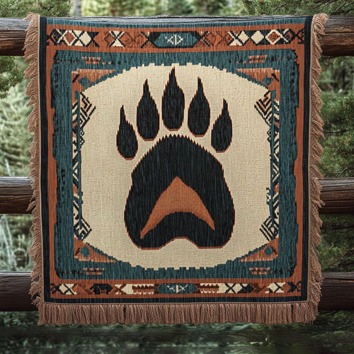 Shadow Claw Bear WN2101019CL Woven Throw Blanket