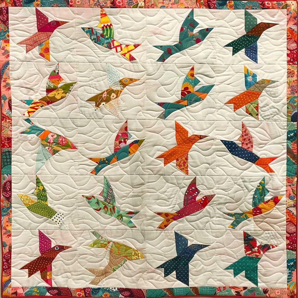 Shapes Of Birds WM0509014CL Quilt