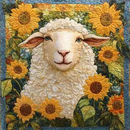 Sheeps Side Sunflowers WM3107102CL Quilt Pillow Case