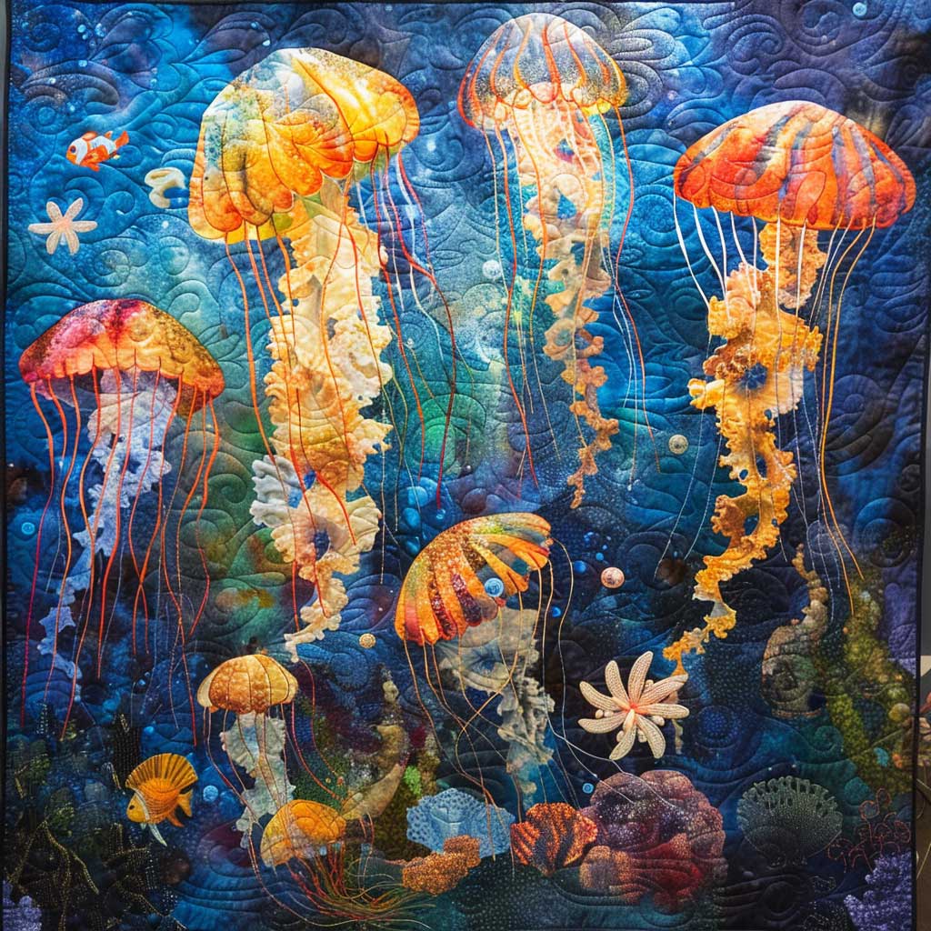 Shineful Jellyfish WM2008023CL Quilt