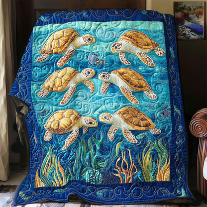 Six Turtle WY1001205CL Quilt