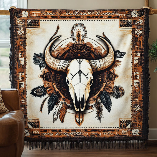Skull Spirit CW2601009CL Woven Throw Blanket