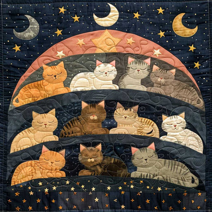 Sleeping Cat Over The Moon WJ2408019CL Quilt