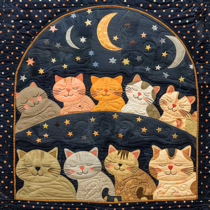 Sleeping Cat Over The Moon WJ2408020CL Quilt